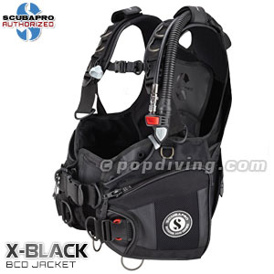 Scubapro X-BLACK BCD jacket withintegrated weight system