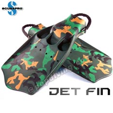 Scubapro Camouflage Jet Fin Classic Open Heel Fins
