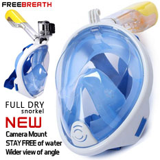 Full face snorkeling mask freebreath