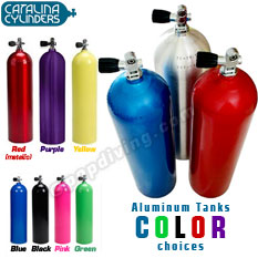 Tabung Selam Scuba Catalina Aluminium PCP Angin 80 cuft warna